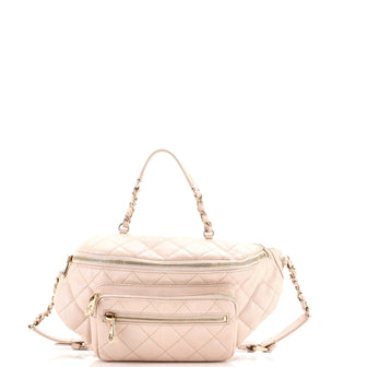 Chanel All About Waist Bag Quilted Iridescent Calfskin Medium