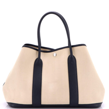 Hermes Garden Party Tote Toile and Leather 36