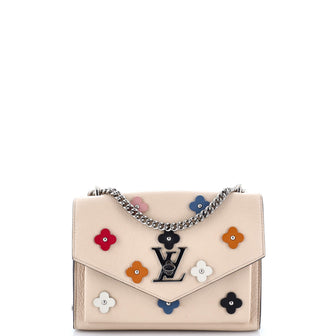 Louis Vuitton Mylockme Handbag Flower Embellished Leather BB