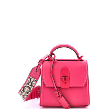 Salvatore Ferragamo Boxyz Top Handle Bag Leather Small