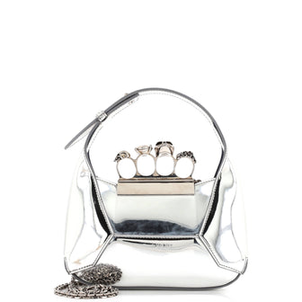 Alexander McQueen Jewelled Hobo Leather Mini