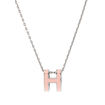 Hermes Pop H Pendant Chain Necklace Metal and Enamel