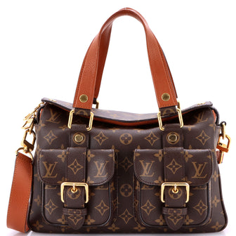 Louis Vuitton Manhattan NM Handbag Monogram Canvas with Leather