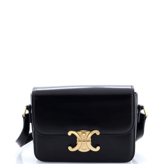 Celine Triomphe Shoulder Bag Smooth Calfskin Teen