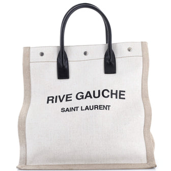 Saint Laurent Rive Gauche Shopper Tote Canvas Tall