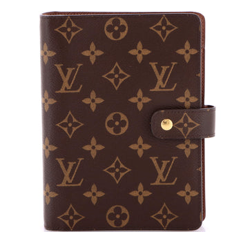 Louis Vuitton Ring Agenda Cover Monogram Canvas MM