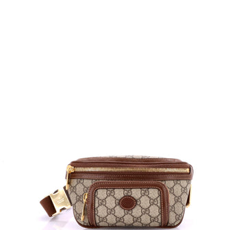 Gucci Interlocking G Patch Belt Bag GG Coated Canvas