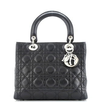 Christian Dior Lady Dior Bag Cannage Quilt Lambskin Medium