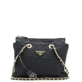 Prada Re-Edition 1995 Chain Tote Quilted Re-Nylon Small