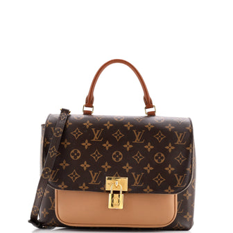 Louis Vuitton Marignan Handbag Monogram Canvas with Leather