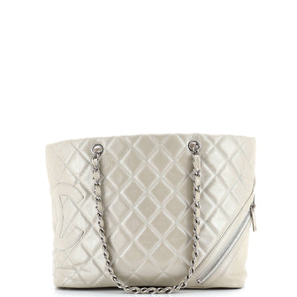Chanel Cotton Club Tote Quilted Aged Calfskin Large