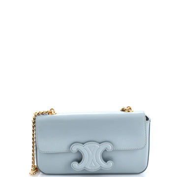 Celine Triomphe Chain Shoulder Bag Leather Small