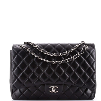 Chanel Classic Single Flap Bag Quilted Lambskin Maxi