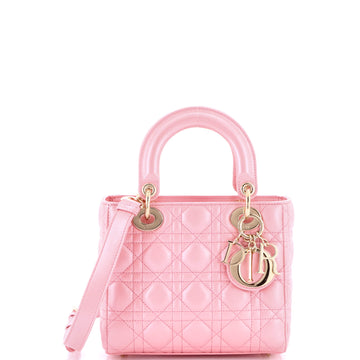 Christian Dior Lady Dior Bag Iridescent Cannage Quilt Lambskin Medium
