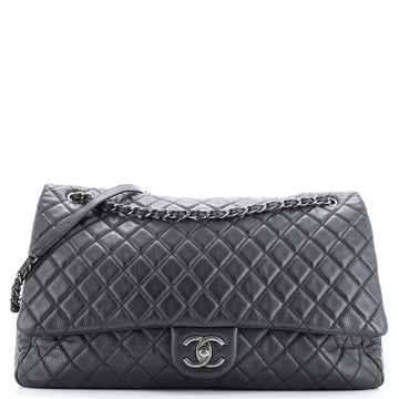 Chanel Airlines CC Flap Bag Quilted Calfskin XXL