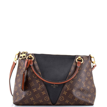 Louis Vuitton V Tote Monogram Canvas and Leather MM