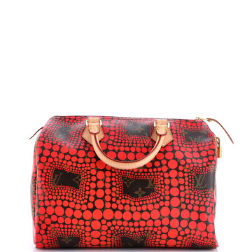 Louis Vuitton Speedy Handbag Limited Edition Kusama Town Monogram Canvas 30