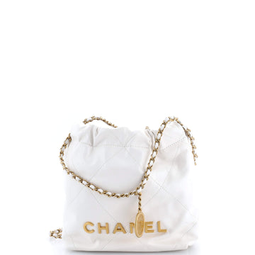 Chanel 22 Chain Hobo Quilted Calfskin Mini