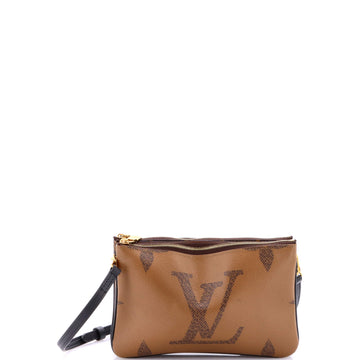 Louis Vuitton Double Zip Pochette Reverse Monogram Giant