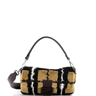 Fendi Baguette NM Bag Mink with Suede and Leather Medium