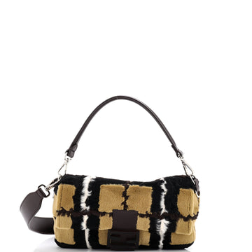 Fendi Baguette NM Bag Mink with Suede and Leather Medium