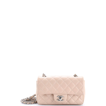 Chanel Classic Single Flap Bag Quilted Caviar Mini