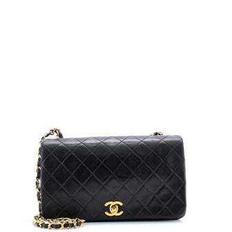 Chanel Vintage Full Flap Bag Quilted Lambskin Medium