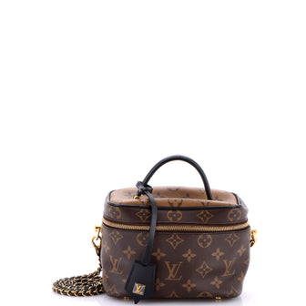 Louis Vuitton Vanity Handbag Reverse Monogram Canvas PM