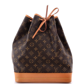 Louis Vuitton Noe Handbag Monogram Canvas Large