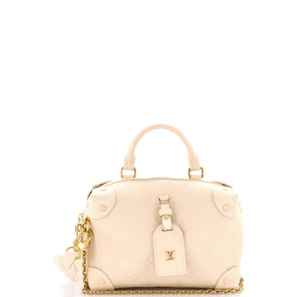 Louis Vuitton Petite Malle Souple Handbag Monogram Empreinte Leather