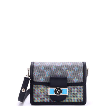 Louis Vuitton Dauphine Shoulder Bag Damier Monogram LV Pop Canvas Mini