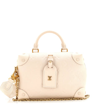 Louis Vuitton Petite Malle Souple Handbag Monogram Empreinte Leather