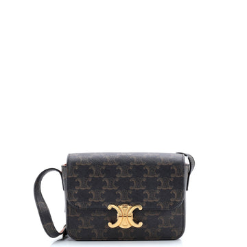Celine Triomphe Shoulder Bag Triomphe Coated Canvas Nano