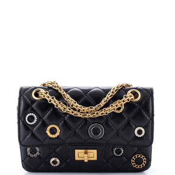 Chanel Crystal Charms 2.55 Reissue Flap Bag Aged Quilted Calfskin 224