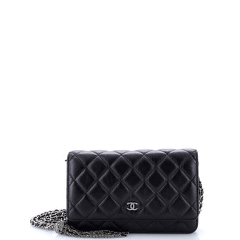 Chanel Tassel Wallet on Chain Quilted Aged Calfskin