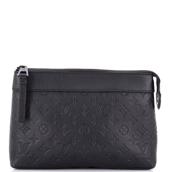Louis Vuitton Pochette Voyage Souple Monogram Shadow Leather