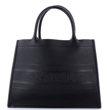 Christian Dior Book Tote Embossed Leather Medium