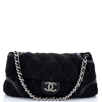 Chanel Rodeo Drive Flap Bag Quilted Microsuede Large