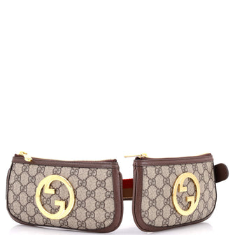 Gucci Blondie Multi Pocket Belt Bag GG Coated Canvas