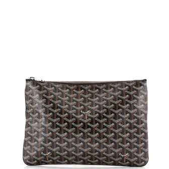 Goyard Senat Zip Pouch Coated Canvas MM