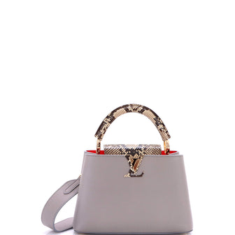 Louis Vuitton Capucines Bag Leather with Snakeskin BB