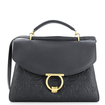 Salvatore Ferragamo Margot Satchel Leather Large