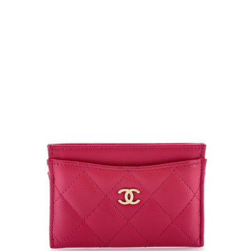 Chanel Classic Card Holder Quilted Caviar