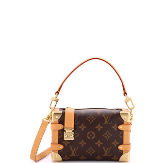 Louis Vuitton Side Trunk Handbag Monogram Canvas PM