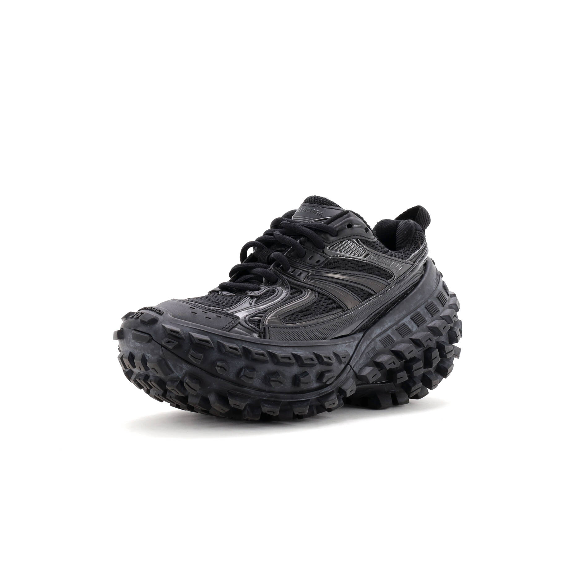 Balenciaga Defender Sneakers Nylon and Mesh Black 3562501