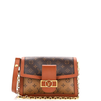 Louis Vuitton Dauphine Shoulder Bag Reverse Monogram Canvas MM