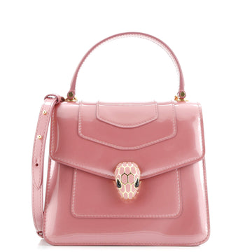 Bvlgari Serpenti Top Handle Bag Patent Small