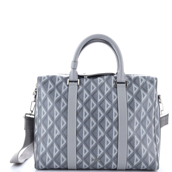 Christian Dior Lingot Briefcase CD Diamond Coated Canvas and Leather