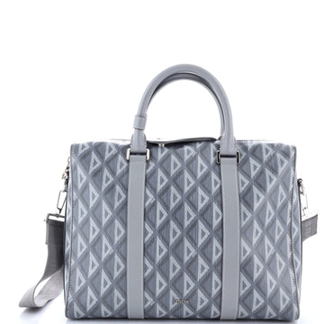 Christian Dior Lingot Briefcase CD Diamond Coated Canvas and Leather