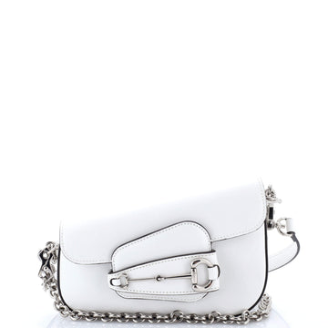 Gucci Horsebit 1955 Asymmetric Shoulder Bag Leather Mini